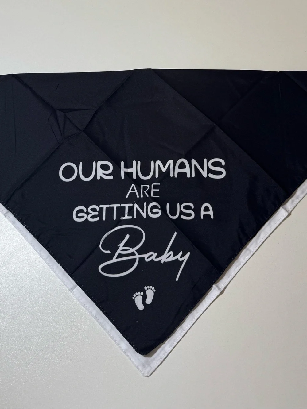 1 White & 1 Black Dog Bandana